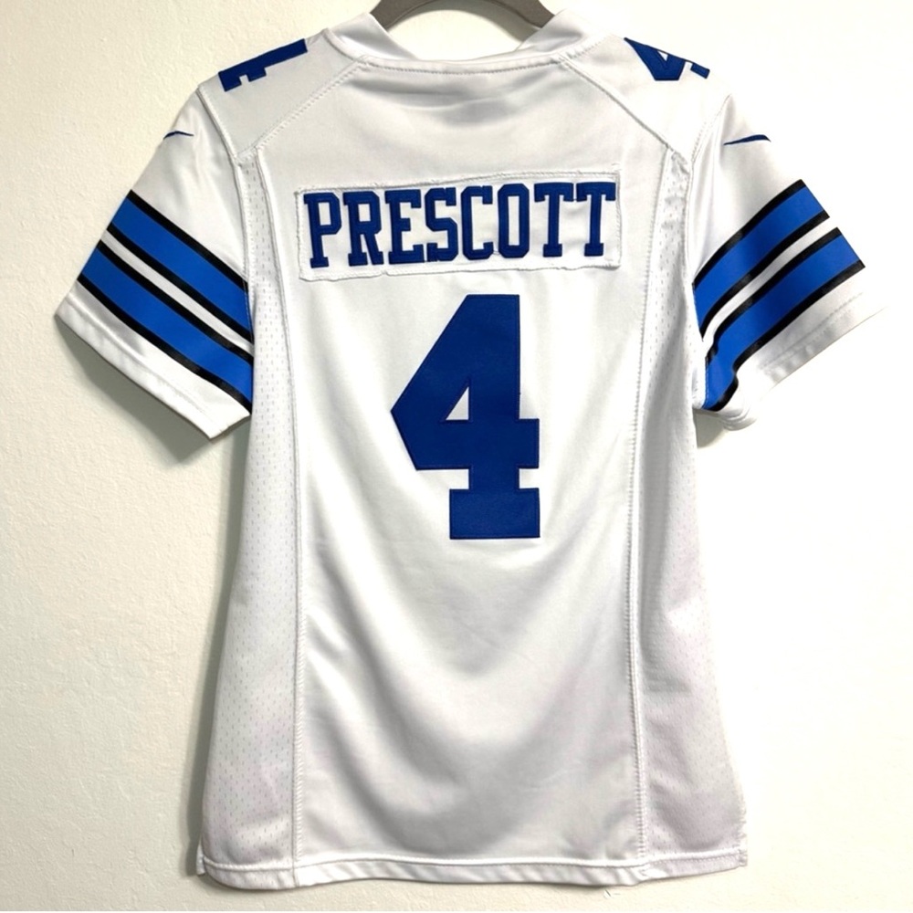 Dallas Cowboys Dak Prescott Jersey Women's M White Nike On Field